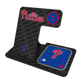 Philadelphia Phillies Monocolor Tilt 3 in 1 Charging Station