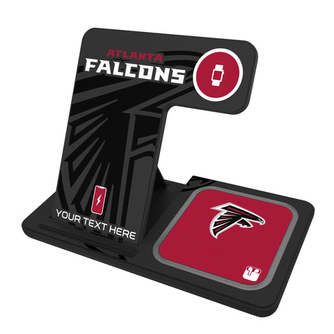Atlanta Falcons Personalized Tilt 3 in 1 Charging Station