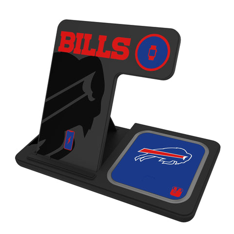 Buffalo Bills Monocolor Tilt 3 in 1 Charging Station