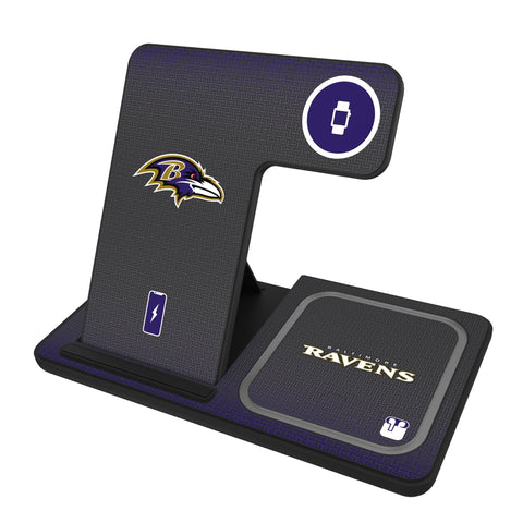 Baltimore Ravens Linen 3 in 1 Charging Station