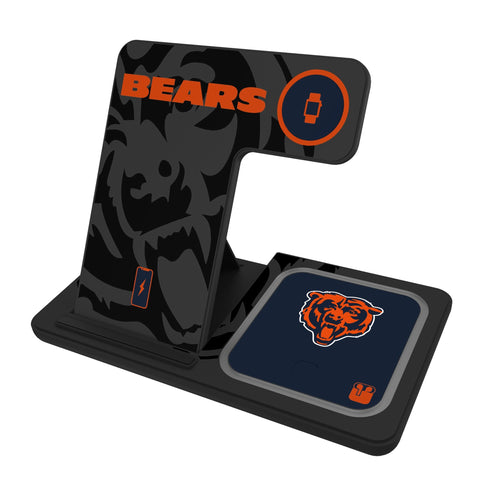 Chicago Bears Monocolor Tilt 3 in 1 Charging Station