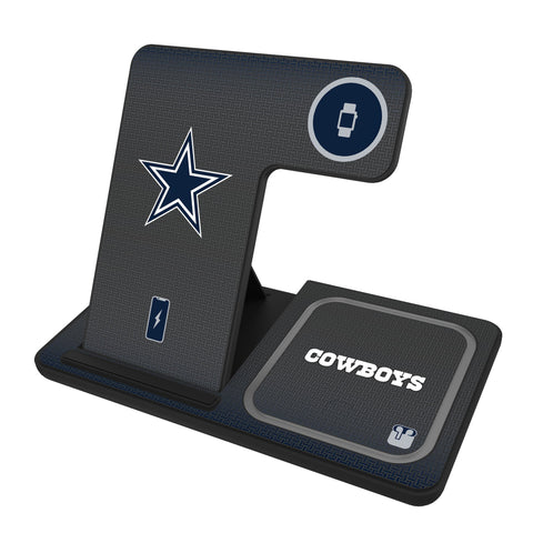 Dallas Cowboys Linen 3 in 1 Charging Station