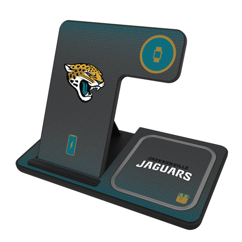 Jacksonville Jaguars Linen 3 in 1 Charging Station