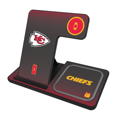 Kansas City Chiefs Linen 3 in 1 Charging Station