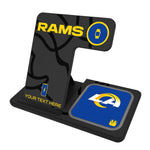 Los Angeles Rams Personalized Tilt 3 in 1 Charging Station