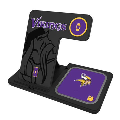 Minnesota Vikings Monocolor Tilt 3 in 1 Charging Station