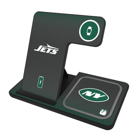 New York Jets Linen 3 in 1 Charging Station