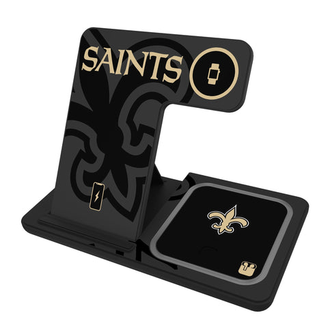 New Orleans Saints Monocolor Tilt 3 in 1 Charging Station