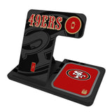 San Francisco 49ers Monocolor Tilt 3 in 1 Charging Station