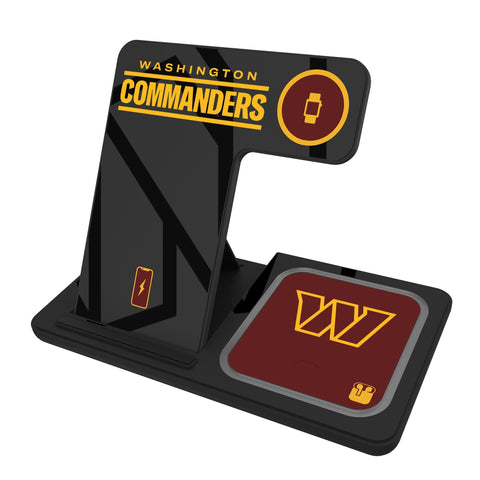 Washington Commanders Monocolor Tilt 3 in 1 Charging Station