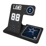 CeeDee Lamb Dallas Cowboys 88 Ready 3 in 1 Charging Station