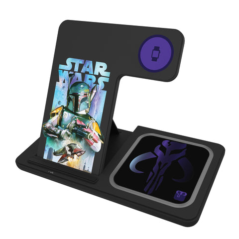 Star Wars Boba Fett Portrait Collage 3 in 1 Charging Station