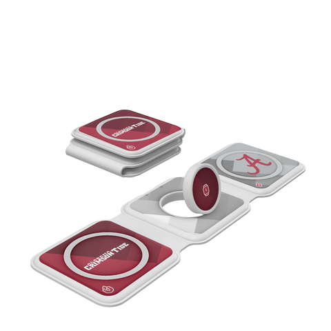 Alabama Crimson Tide Color Block Foldable 3 in 1 Charger-0