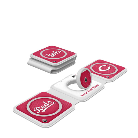 Cincinnati Reds Personalized Hatch Foldable 3 in 1 Charger