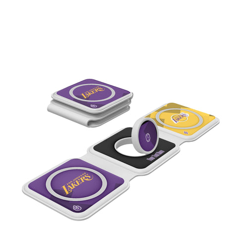 Los Angeles Lakers Personalized Color Block Foldable 3 in 1 Charger