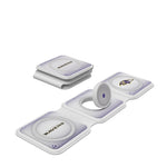 Baltimore Ravens Linen Foldable 3 in 1 Charger