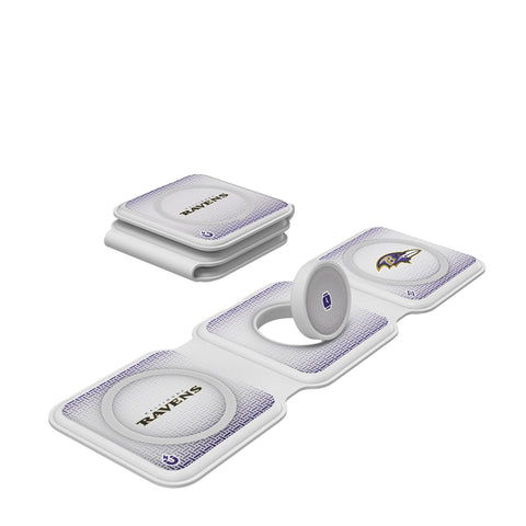 Baltimore Ravens Linen Foldable 3 in 1 Charger