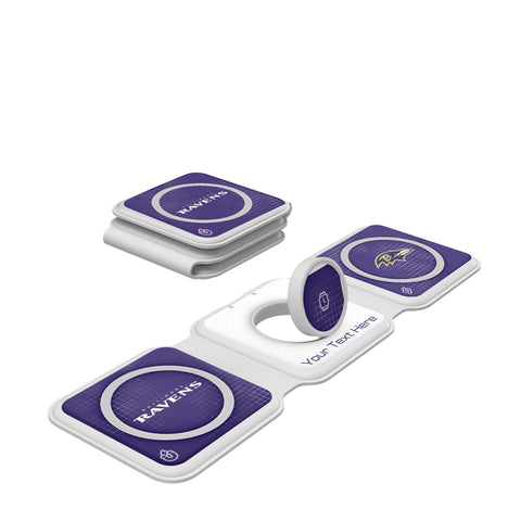 Baltimore Ravens Personalized Hatch Foldable 3 in 1 Charger