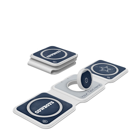 Dallas Cowboys Personalized Hatch Foldable 3 in 1 Charger