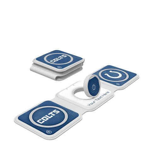 Indianapolis Colts Personalized Hatch Foldable 3 in 1 Charger