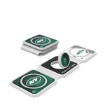 New York Jets Personalized Color Block Foldable 3 in 1 Charger