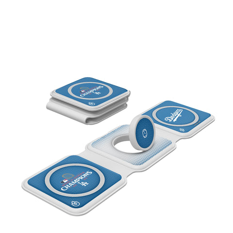 LA Dodgers 2024 MLB World Series Foldable 3 in 1 Charger-0