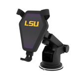 Louisiana State University Tigers Linen Wireless Car Charger-0