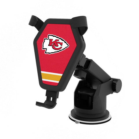 Kansas City Chiefs Stripe Wireless Car Charger-0