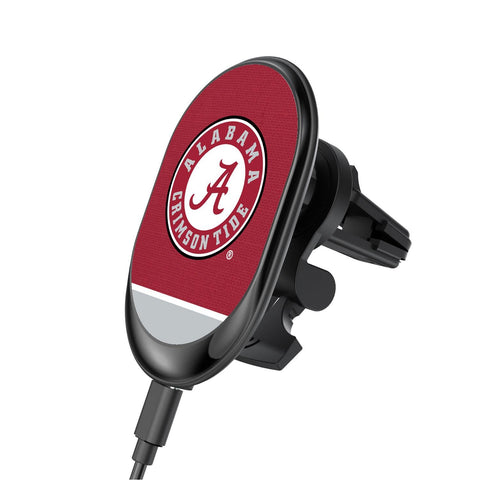 Alabama Crimson Tide Endzone Solid Wireless Car Charger-0