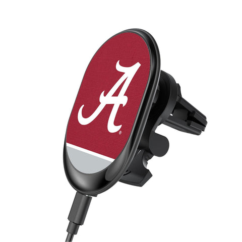 Alabama Crimson Tide Endzone Solid Wireless Car Charger-0