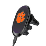 Clemson Tigers Linen Wireless Mag Car Charger-0