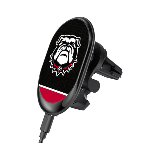 Georgia Bulldogs Endzone Solid Wireless Car Charger-0