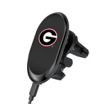 Georgia Bulldogs Linen Wireless Mag Car Charger-0