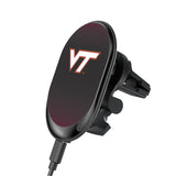 Virginia Tech Hokies Linen Wireless Mag Car Charger-0