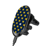 University of Michigan Wolverines Fashion Pattern Wireless Mag Car Charger