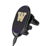 Washington Huskies Linen Wireless Mag Car Charger-0