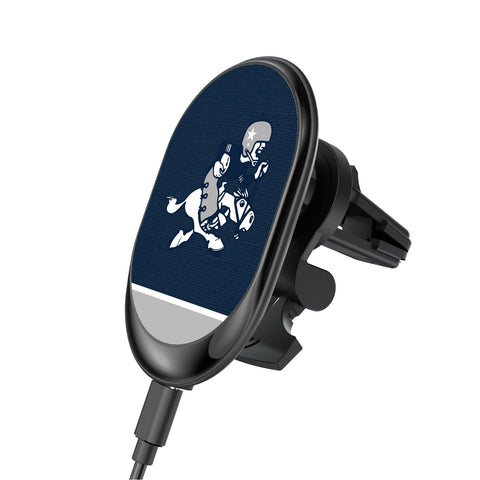 Dallas Cowboys 1966-1969 Historic Collection Solid Wordmark Wireless Car Charger-0