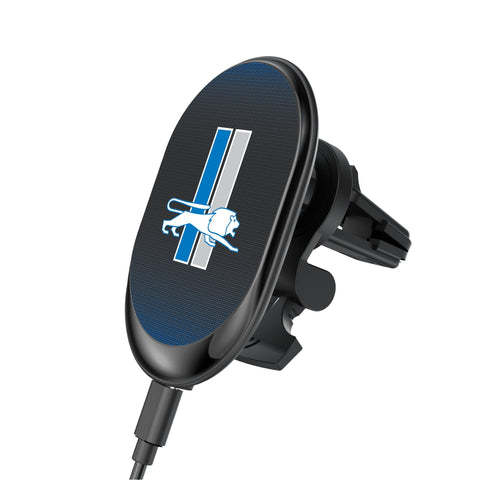 Detroit Lions Retro Linen Wireless Mag Car Charger-0