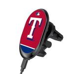 Texas Rangers Solid Wordmark Wireless Car Charger-0