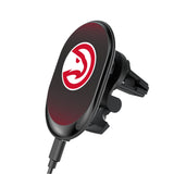 Atlanta Hawks Linen Wireless Mag Car Charger-0