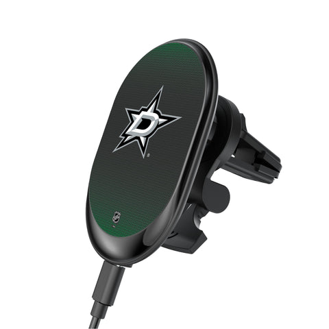 Dallas Stars Linen Wireless Mag Car Charger