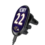 Derrick Henry Baltimore Ravens 22 Ready Wireless Mag Car Charger