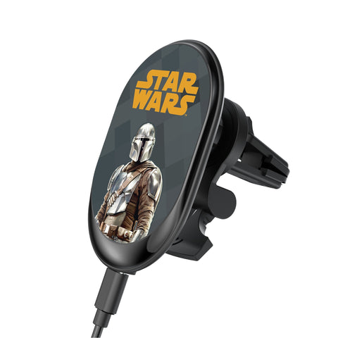 Star Wars: The Mandalorian Din Djarin Color Block Wireless Mag Car Charger
