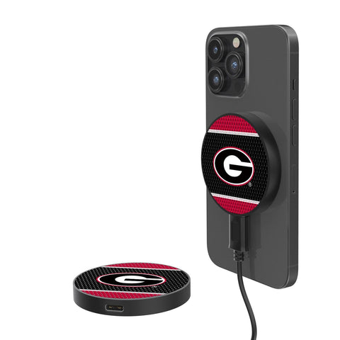 Georgia Bulldogs Mesh 15-Watt Wireless Magnetic Charger-0