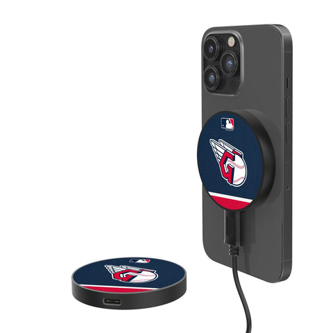 Cleveland Guardians Stripe 15-Watt Wireless Magnetic Charger-0