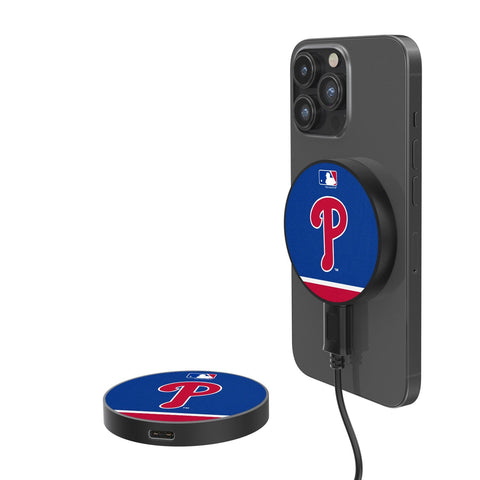 Philadelphia Phillies Stripe 15-Watt Wireless Magnetic Charger-0