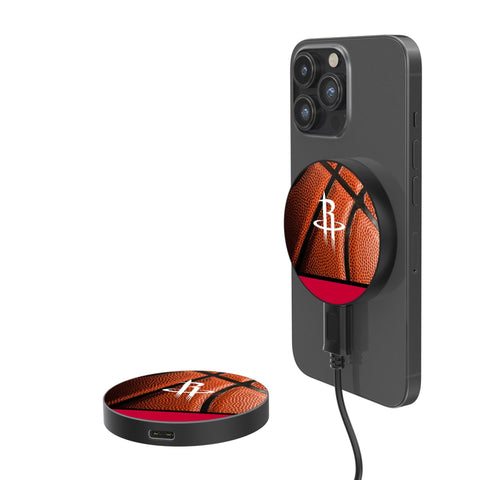 Houston Rockets Basketball 15-Watt Wireless Magnetic Charger