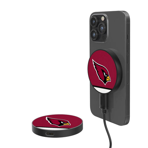 Arizona Cardinals Stripe 15-Watt Wireless Magnetic Charger-0
