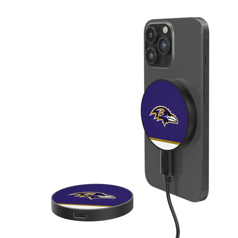 Baltimore Ravens Stripe 15-Watt Wireless Magnetic Charger-0