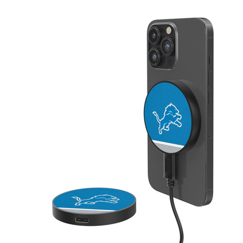 Detroit Lions Stripe 15-Watt Wireless Magnetic Charger-0